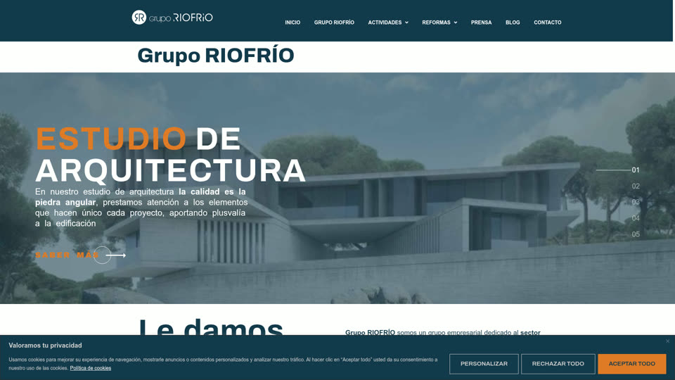 Web de Grupo Riofrío