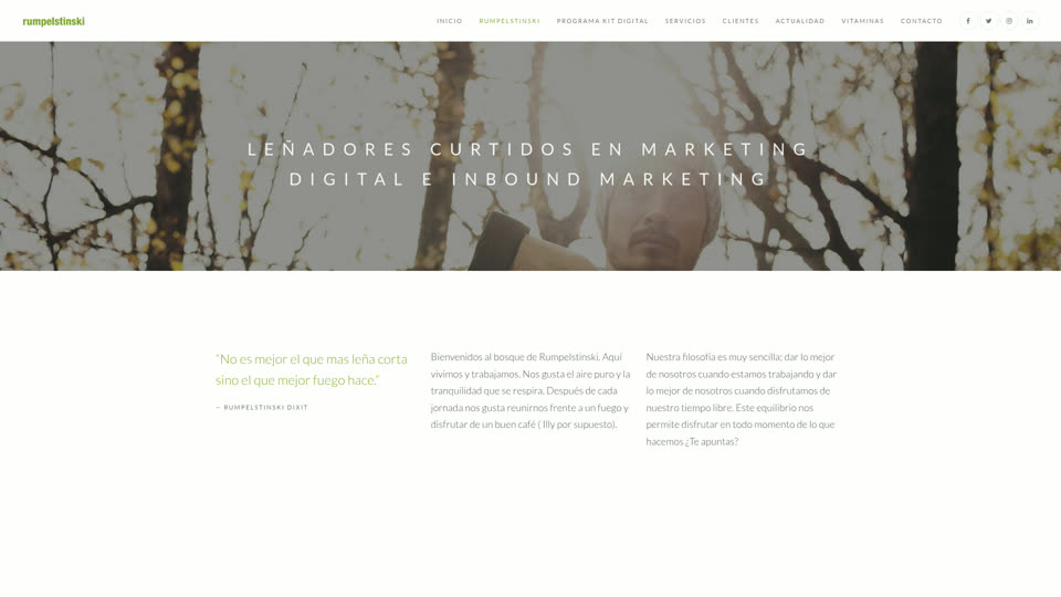 Web de Rumpelstinski